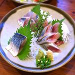 青魚三点盛￥900　2018.7.24