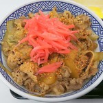 Yoshinoya - 牛丼並(アップ) ※七味と紅生姜をたっぷりと