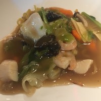 中国料理 大湖苑  - 海鮮餡かけ焼きそば (´∀｀)/