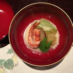 大三 - 夏野菜と車エビの冷やし椀
