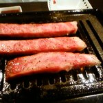 焼肉あだんの盛 - リブステーキ（カット8切れ程あり）