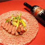 鉄板焼 蓮 - ワインと広島牛　相性抜群