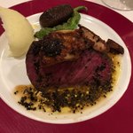 北島亭 - 2018年7月、三重牛のロッシーニ風。