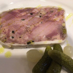 北島亭 - 2017年3月、キジとフォアグラとトリュフのテリーヌ。凝集したキジの旨味。