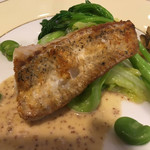 北島亭 - 2017年3月、髭鱈のポアレ。