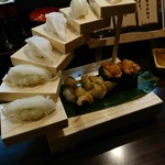 蝦夷の漁 - 注文したお寿司…階段？