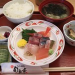 かがのと海鮮処 旬魚亭 - 大漁刺身定食 980円