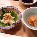 Sushi Isshin - 毛蟹、甘海老味噌和え