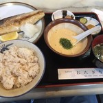 おたぎり - 焼さば定食700円+とろろ400円