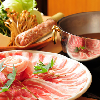 Directly delivered from Okinawa! shabu shabu from the precious brand pork “Agu” in Tokyo!