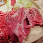 すすきのジンギスカン - 初めに出されたお肉