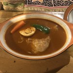 村上カレー店・プルプル - チキンスープカレー辛さ150番。