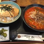 丸八 - 担々麺中華＋カツ丼（ミニ→普通変更）