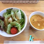 ましゅ ましゅ - セットサラダ＆スープ