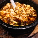 陳家私菜 - 看板メニューの麻婆豆腐。