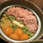 旬菜 おぐら家 - かにととうもろこしの炊きこみご飯