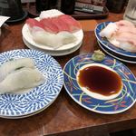 Daiki Suisan Sushi To Himono - 2018年8月3日  卓上の用紙に書いてオーダーしたら 、、、