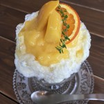 ビーンズママ - ★★★★  マンゴーオレンジミルク  美味しいミニ氷付きのランチで満足