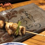 Yorimichiya - 焼鳥盛り合わせのねぎみ(ムネ肉です)