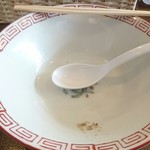 おお田ラーメン店 - 完食！