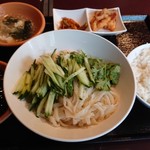 千里香 - 北京辛炸醤麺(750円)にライスを付けた♪