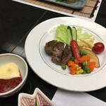 Nihonryourichisen - (料理)お子様膳 油物(ハンバーグ)