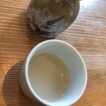 手打そば　稜庵 - 蕎麦湯