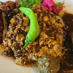 大衆中遊華食堂 八戒 - 四川麻婆豆腐カリィ、炒飯、マトンボール