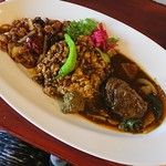 大衆中遊華食堂 八戒 - osamu式カリィ三種あいがけ「炒飯」ver