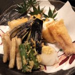 北海道蕎麦 はるや - 穴子の天ぷら（最終日）