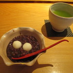 鮨かんどころ - 〆の善哉&お抹茶（╹◡╹）♡