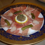 レストラン山水 - イタリア産生ハムＷｉｔｈクラッカー