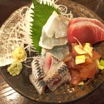 金町製麺 - 刺身盛り