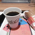 マクドナルド - ホットコーヒーとワッフルコーン