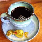 大和屋 - 特上ブレンドの試飲用です。チョコ付き