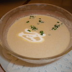 レストラン山水 - じゃが芋の冷製ポタージュスープ（レビュラー）