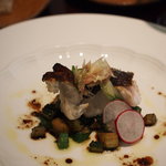 アヴァン プティ・ジョア - 平目のグリル夏野菜のソースバルサミコ風味