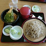 たけやま - ざる蕎麦天丼