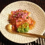 京天神 野口 - 毛蟹と車海老の酢の物