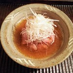 京天神 野口 - 肉吸い、白ずいき