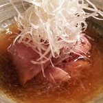 京天神 野口 - 肉吸い、白ずいき