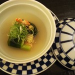 杢の抄 - アスパラとズワイ蟹の昆布巻