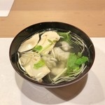 うを徳 - お椀（松茸 + 鱧）