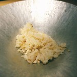 銀座 盡 - 毛蟹と葱のご飯