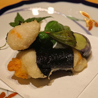 ふじ原 - 生ウニとトロロのいそべ揚げ