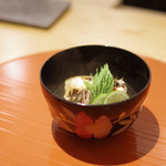 肉屋 雪月花 NAGOYA - 白川の鮎と松坂牛の椀