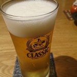 居酒屋 月野郎 - サッポロクラシック生 500円