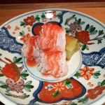 中島町倶楽部 - 鱧の炙りとハスイモ、梅肉和え