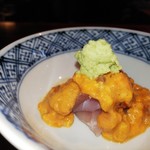 中島町倶楽部 - 雲丹塩、金目鯛炙り