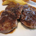 Benoit Alain Ducasse - 牛バヴェットステーキ　エシャロットソース自家製フレンチフライ 